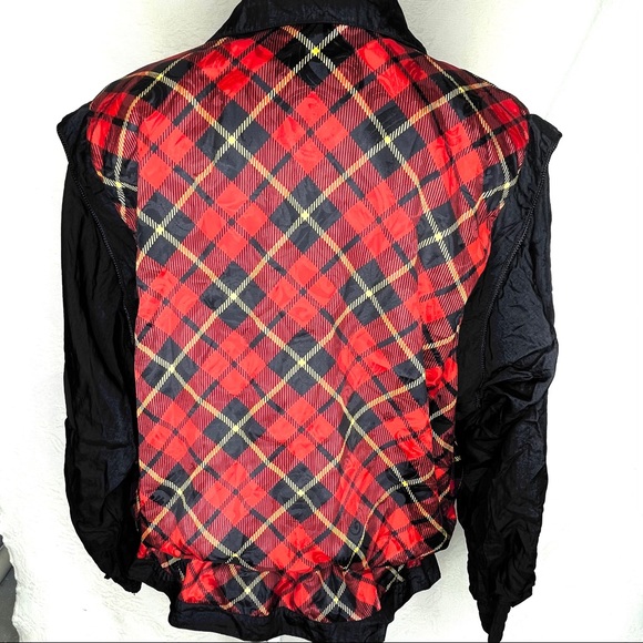LAVON by CHEERFUL CORP VTG Plaid Wind Jacket - Picture 5 of 12